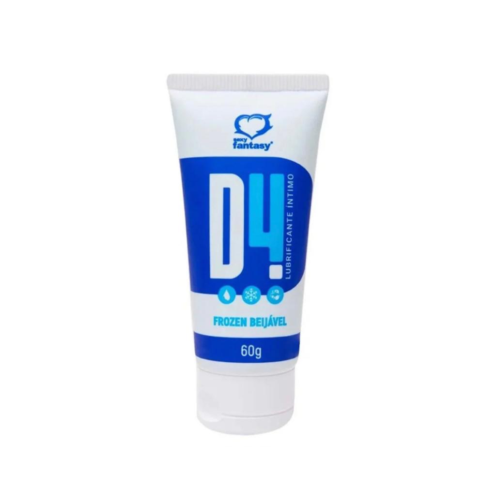 D4 Frozen Gel Umectante Lubrificante Beijável 60G Sexy Fantasy