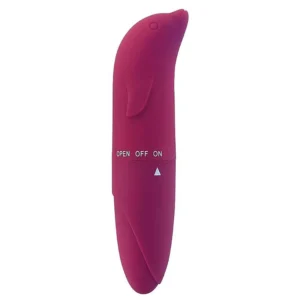 Vibrador Ponto G VINHO Golfinho Aveludado Vibe Toys