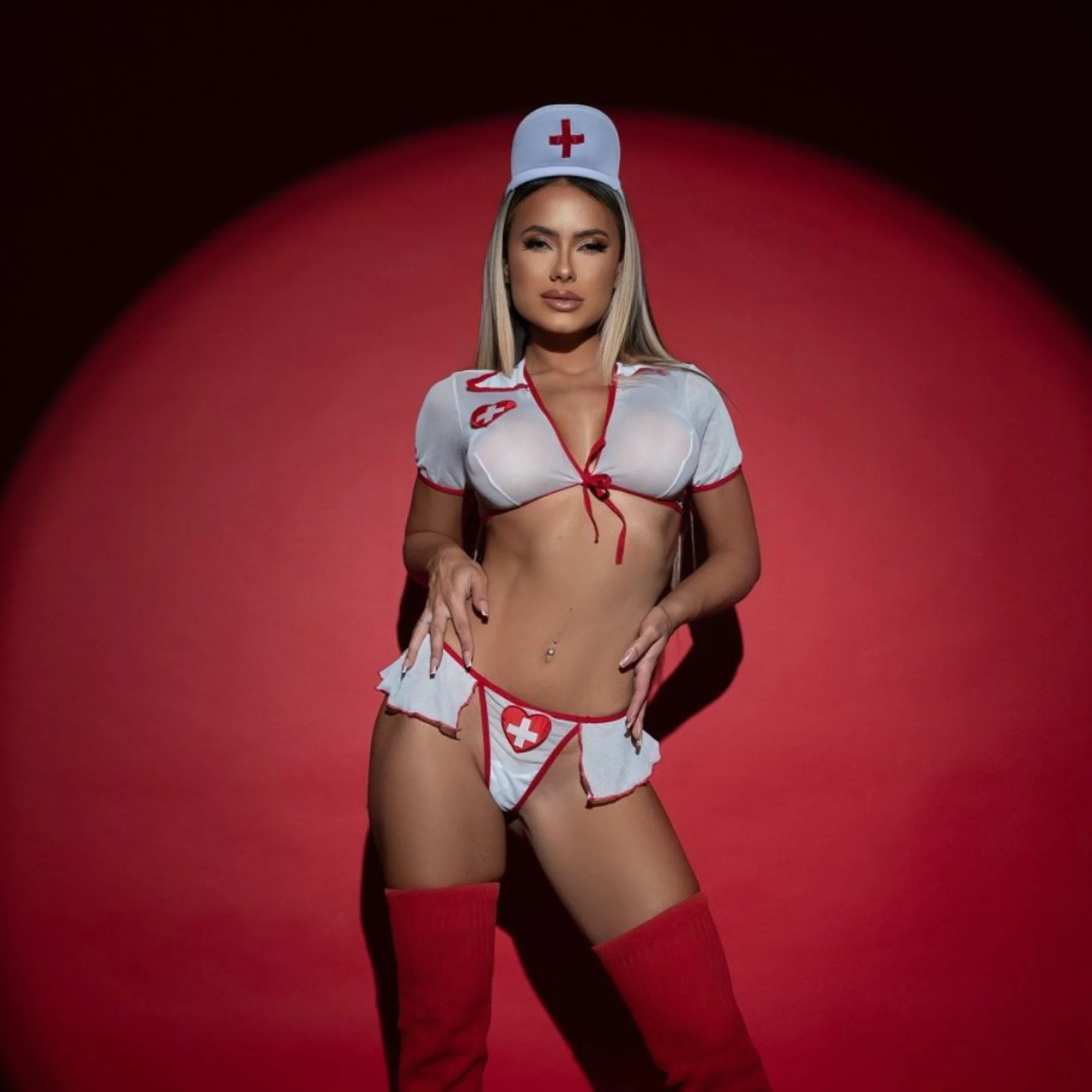 Conjunto Enfermeira Sexy Universo Feminino GG - Imagem 3