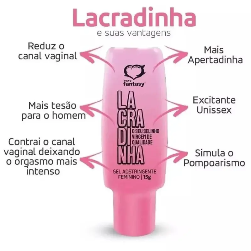 Lacradinha Adstringente Em Gel 15G Sexy Fantasy - Image 3