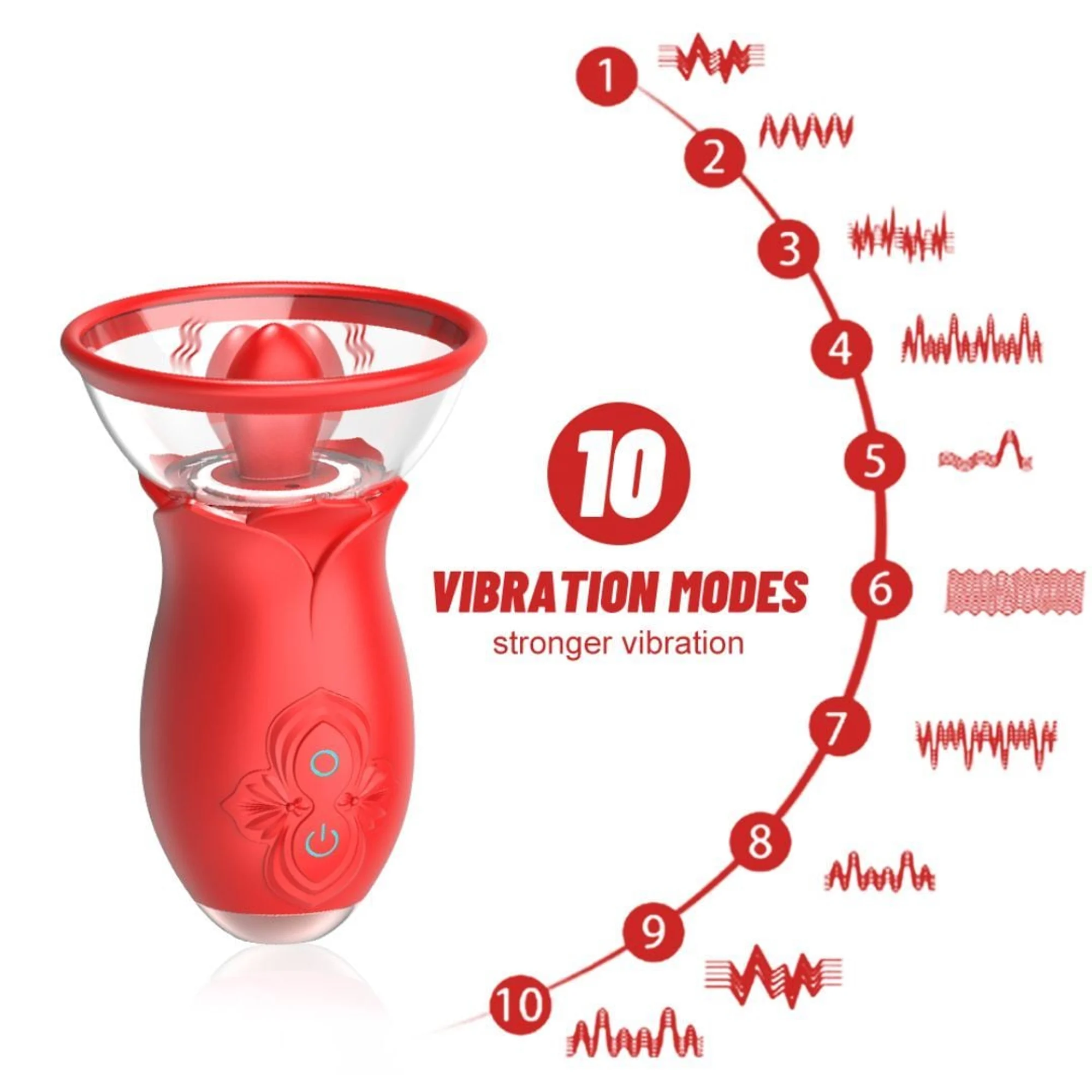 Vibrador Com Língua Estimuladora Yulan 3 Modos De Vibração Vibe Toys - Image 7